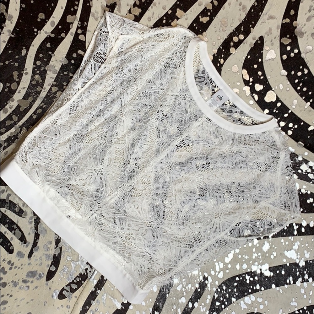CABI lace top M